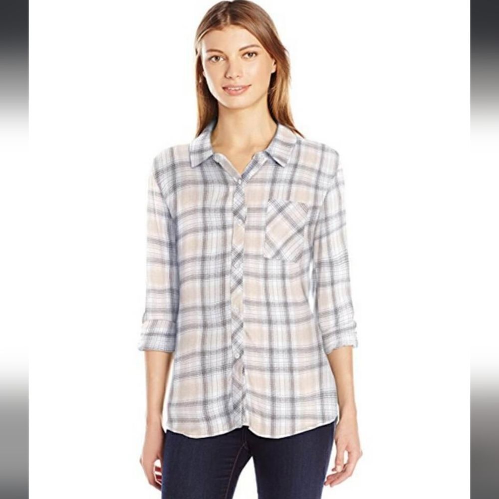 RAILS HUNTER BUTTON DOWN PLAID SHIRT Size S‎